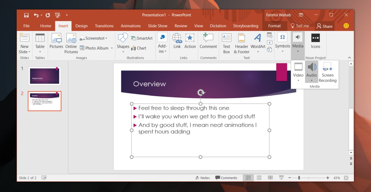 Microsoft sound clips for powerpoint